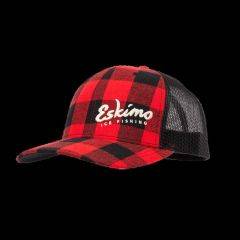 Eskimo Ice Fishing Gear 19-Sixty Trucker Cap ADJ Red 4358909111 