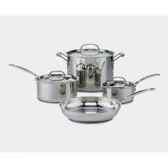 Cuisinart Chef`s Stainless Steel 7 Pc Cookware 77-7P1