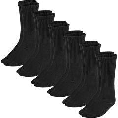 Realtree Men's Cushion Crew Socks (Black) 6 Pairs Size 6-12 RTM03013710-BLK 