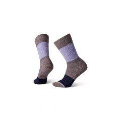 Smartwool Women`s Color Block Cable Crew Socks - Bordeaux SW005004590 