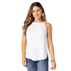 Coco Carmen Coco Carmen Celeste Gauze Tank White 2429001-WHT 