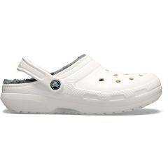 Crocs Crocs Classic Lined Clog Mss/Mlt - Size:M10W12 203591-3WP-M10W12 White 203591-3WP-M10W12 