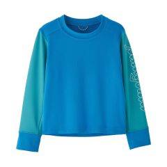 Patagonia Baby Long-Sleeved Capilene Silkweight UPF T-Shirt (Fitz Script: Vessel Blue) 61246-FZVL 