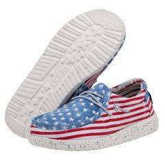 Hey Dude Youth Wally Patriotic American Flag 40046-9CW 