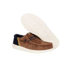 Hey Dude Men's Wally Funk Corduroy Slip-On Shoe (Espresso/Blue Jean) 41909-2W5 