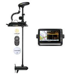 Garmin ECHOMAP UHD 93sv without Transducer with Minn Kota Terrova 80"/60"