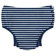 I Play  by Green Sprouts Eco Snap Swim Diaper (Navy Stripe) 701058-688 