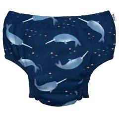 Green Sprouts by I Play Eco Snap Swim Diaper (Navy Narwhal) 701058-6055 