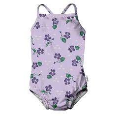 I Play  by Green Sprouts Eco Swimsuit with Built-in Swim Diaper (Light Lavender Violets) 701208-729 