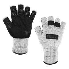 Ice Armor By Clam Wooly Fingerless Gloves, Natural 