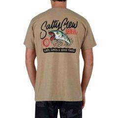 Salty Crew M Castoff Classic SS Tee SizeL Khaki Heather 20035681-KH 