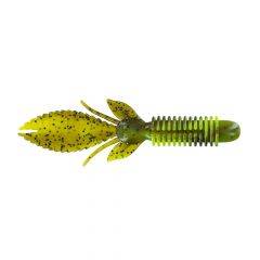 Big Bite Baits BFE 4.5in Green Pumpkin Chart Swirl 45BFE-14