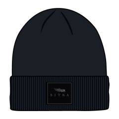 Sitka Double Cuff Acrylic Knit Beanie Sitka Black 600437-BK-OSFA