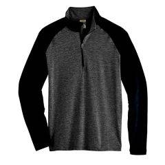 Storm Creek Men's Pacesetter Quarter Zip Dark Heather Gray/Black Dark Heather Gray/Black 