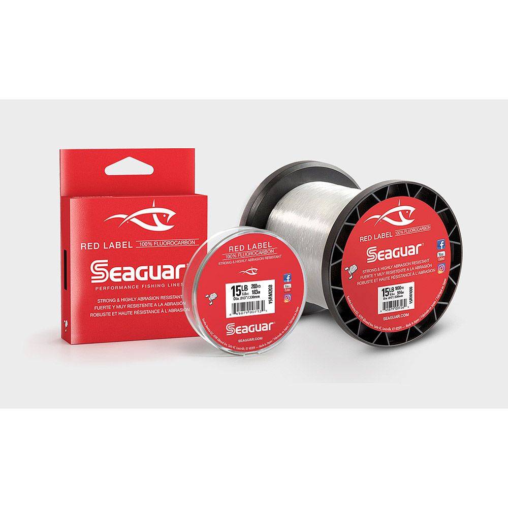 Seaguar 12RM200 Red Label 100% Fluorocarbon Main Line 12Lb 200Yds