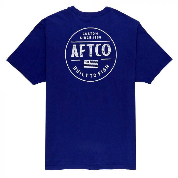 AFTCO Bermuda SS T-Shirt / Storm Blue / M