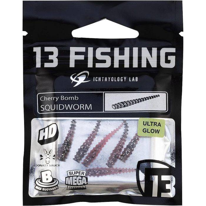 13 Fishing Squidworm Plastics 6Pk SW-CB